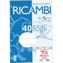 RICAMBI FORATI A4 1RIGO C/MARG. QUAXIMA 40FG 80GR PIGNA