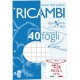 RICAMBI FORATI A4 10MM QUAXIMA 40FG 80GR PIGNA