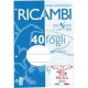 RICAMBI FORATI A4 10MM QUAXIMA 40FG 80GR PIGNA